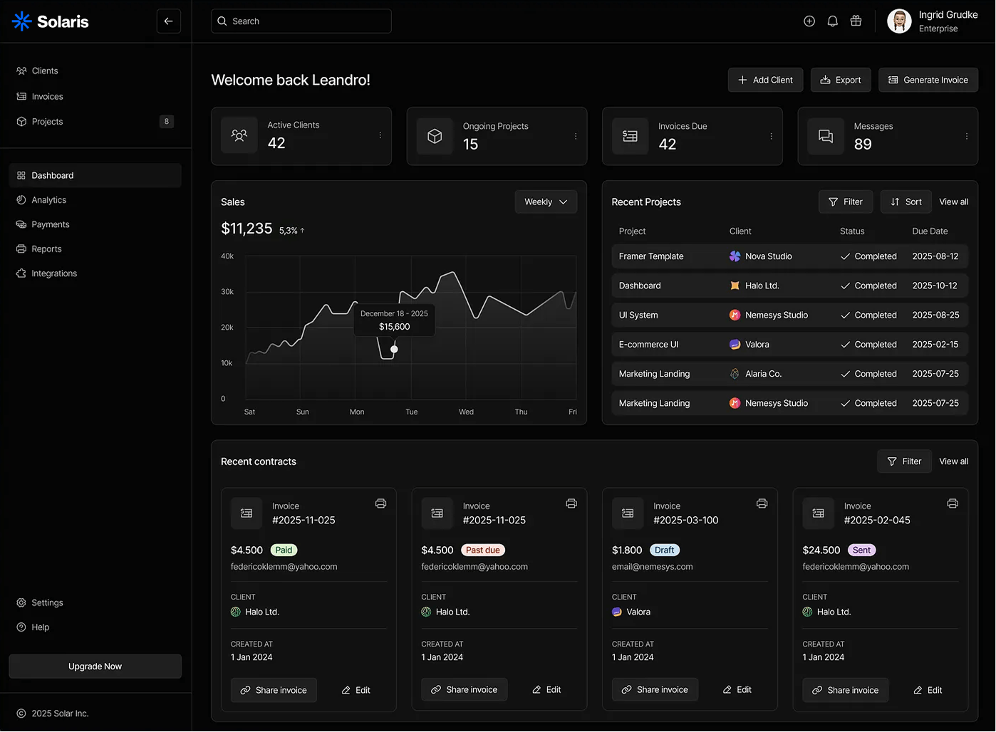 Dashboard Preview